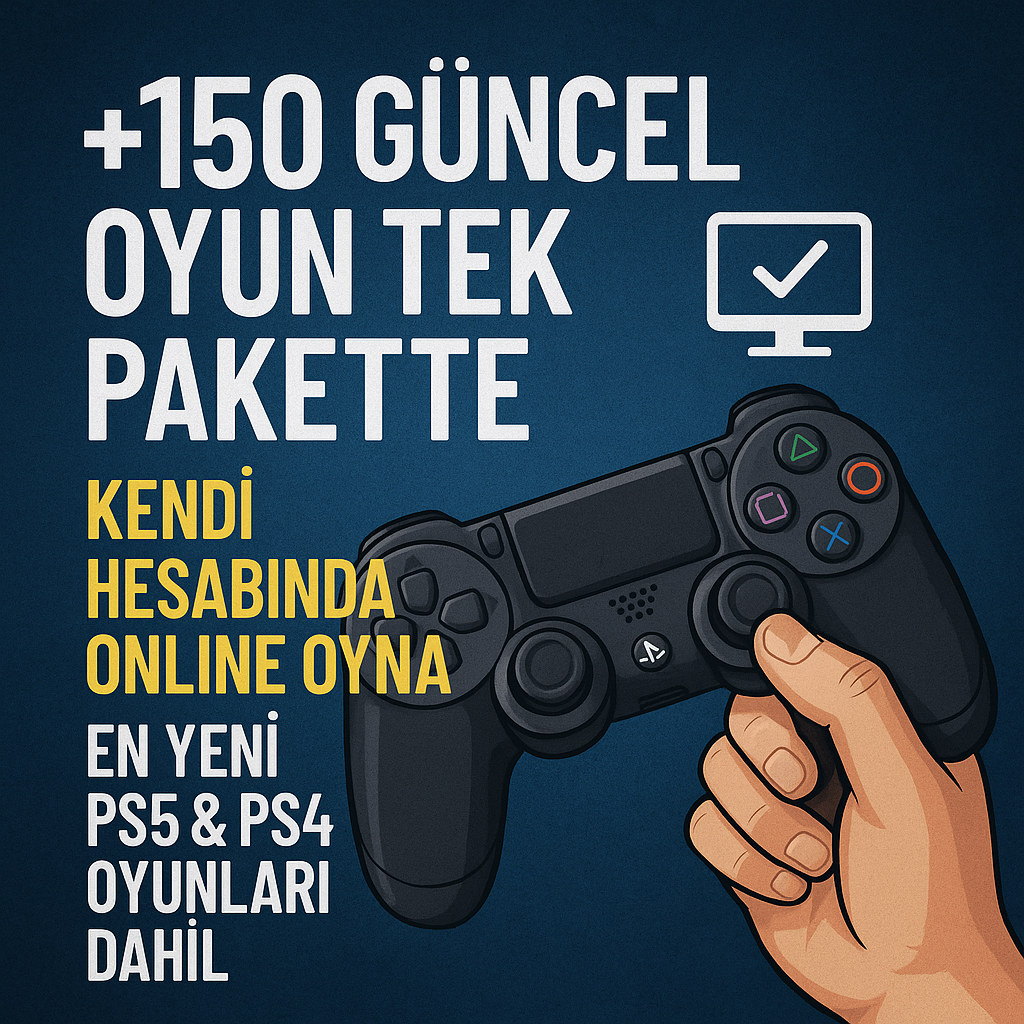 150+ Güncel Oyun Mega Paketi – PS4 & PS5